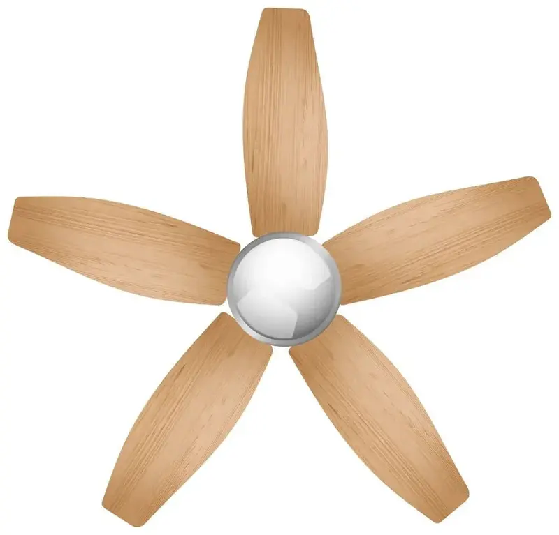 Ventilador de Techo 55W con Luz LED, Mando, Temporizador y Aspas Reversibles de Cecotec