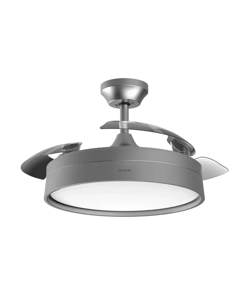 Ventilador de Techo con Aspas Retráctiles y LED, Función Verano-Invierno de Cecotec