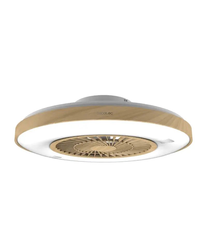 Ventilador de Techo con Iluminación LED, Motor Silencioso y Control Remoto - Estilo Contemporáneo de Cecotec