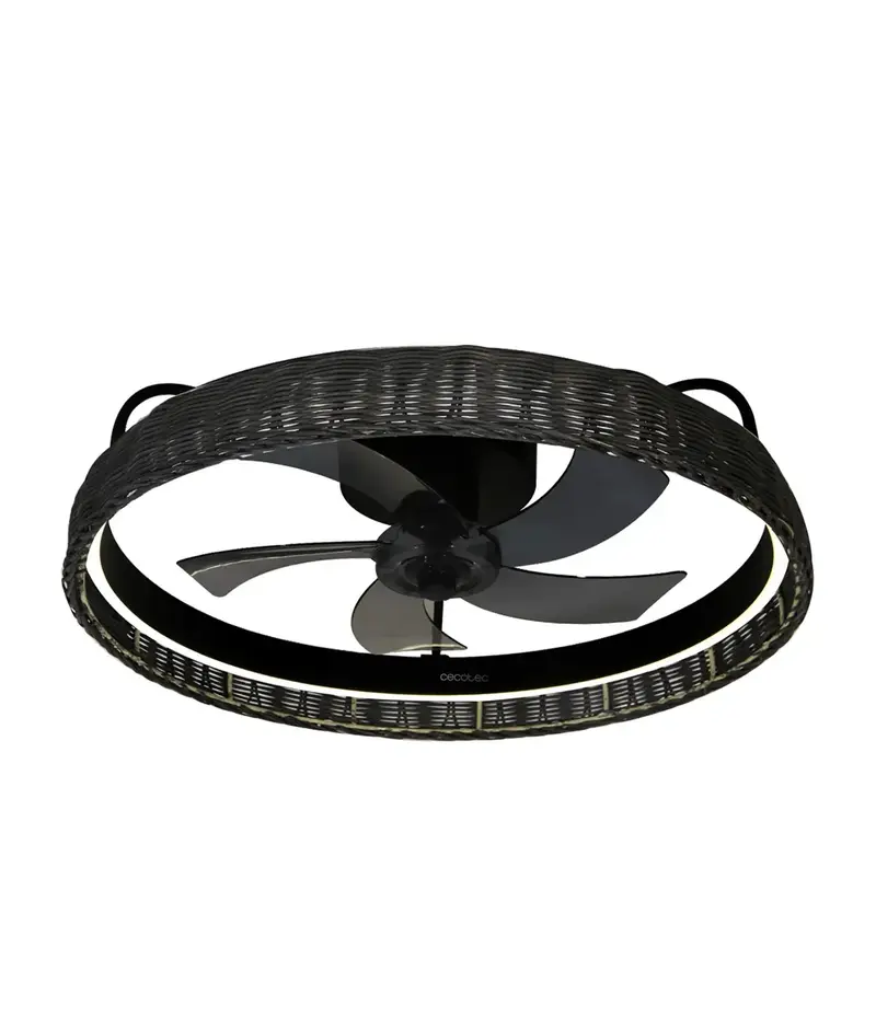 Ventilador de Techo con Iluminación LED, Motor Silencioso y Mando a Distancia - Estilo Contemporáneo de Cecotec