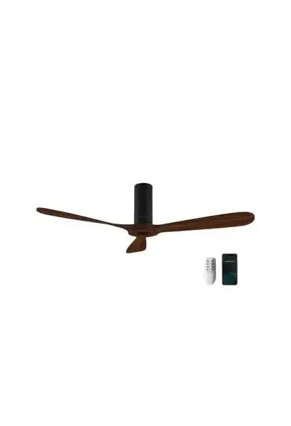 Ventilador de techo controlado por wifi y mando a distancia con luz led energysilence 5500 black aqua connected de Cecotec