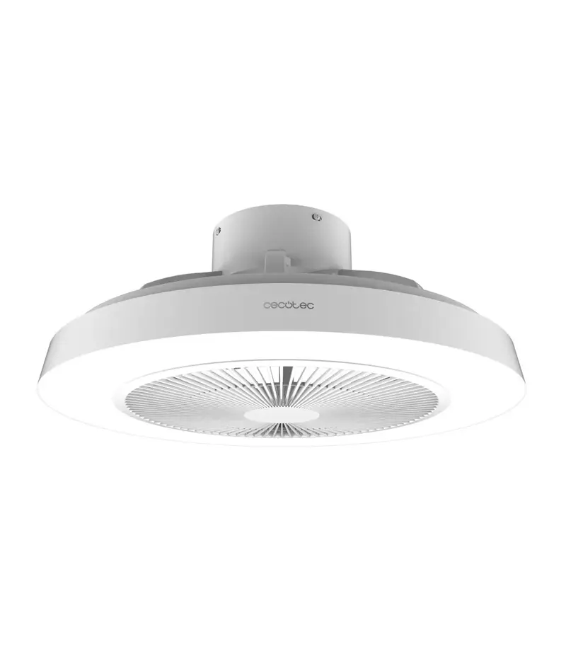 Ventilador de techo EnergySilence LampAero 600 diseño moderno motor DC luz LED 40W control remoto 3 velocidades de Cecotec