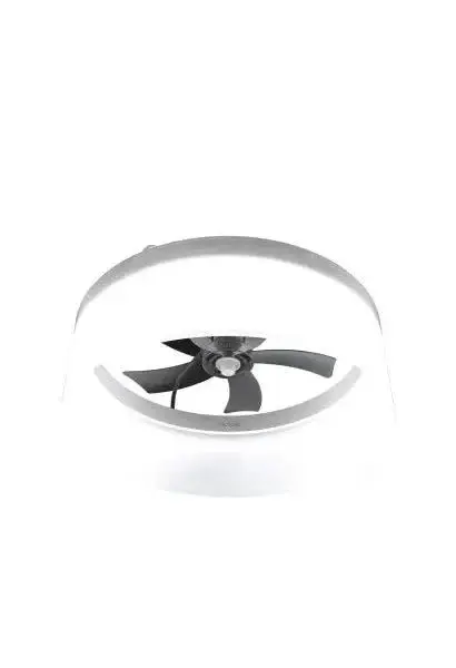 Ventilador de techo energysilence lampaero 650 white design con luz led y control remoto de Cecotec