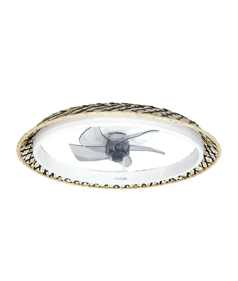 Ventilador de Techo Natural con Motor DC, Luz LED y Control Remoto - 6 Velocidades de Cecotec
