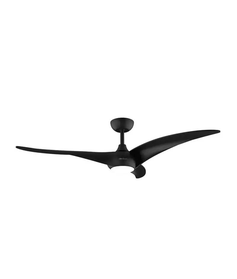 Ventilador de Techo Negro con Motor DC, Luz LED y Función Invierno/Verano de Cecotec