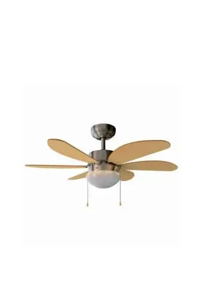 Ventilador de techo reversible con 50 w de potencia y 81 cm de color blanco y madera energysilence aero 350 de Cecotec