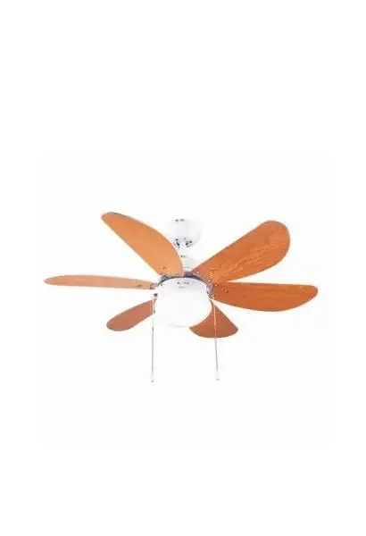 Ventilador de techo reversible con 50 w de potencia y 91 cm de color blanco y madera energysilence aero 360 de Cecotec