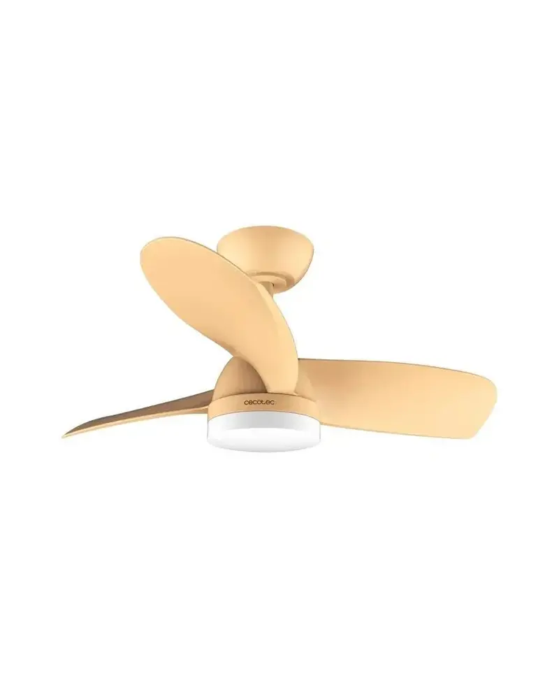 Ventilador de Techo Silencioso con Luz LED y Mando, Ideal para Todo el Año de Cecotec