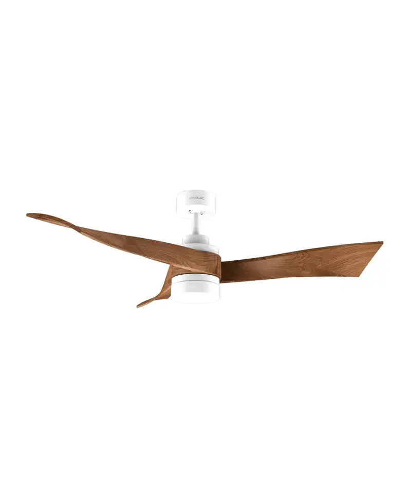 Ventilador de Techo Silencioso con Luz LED y Modo Verano/Invierno, Diseño Elegante de Cecotec
