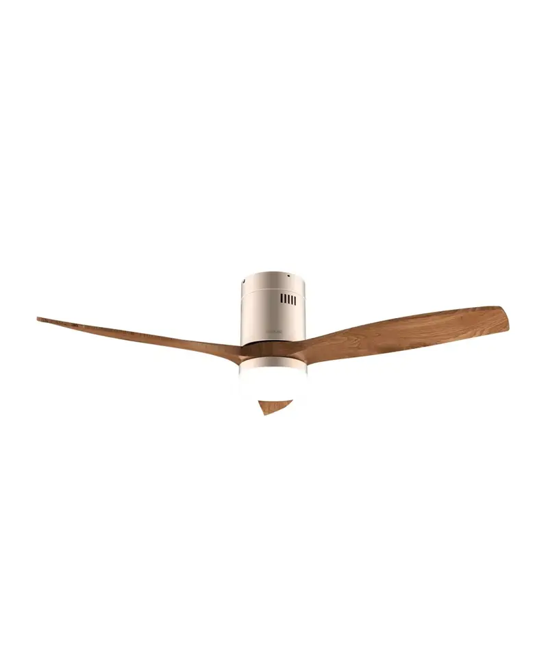 Ventilador de Techo Smart de 52 pulgadas con Iluminación LED, Conectividad Wi-Fi y Resistencia IP44 de Cecotec