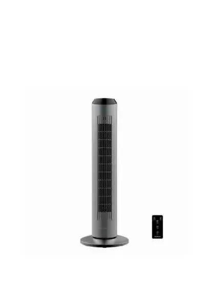 Ventilador de torre oscilante con mando a distancia 60 w de potencia y 84 cm de color gris energysilence 8190 de Cecotec