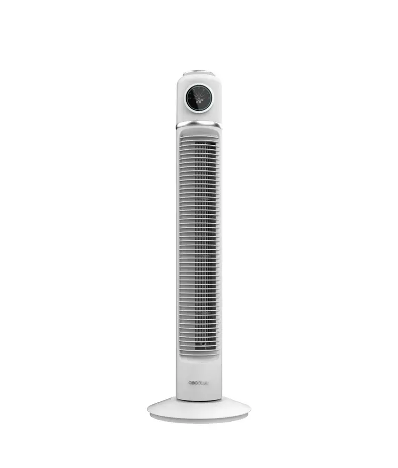 Ventilador de Torre Retro Smart 32'' con Control Remoto y Oscilación 72º de Cecotec