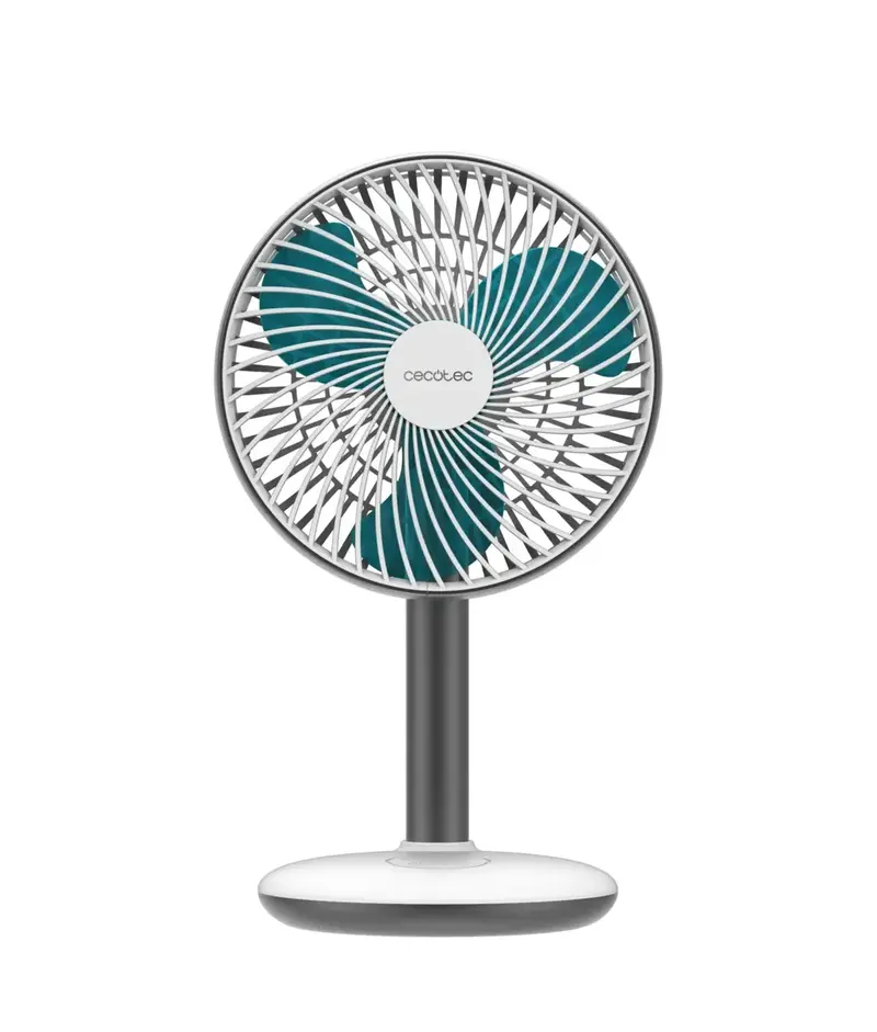 Ventilador Portátil de Sobremesa 4000mAh con Control Táctil y 4 Velocidades de Cecotec