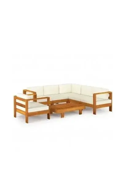 VIDAXL 3057936 Juego de muebles con un diseño moderno para ambientes de exterior fabricado en acacia de vidaXL