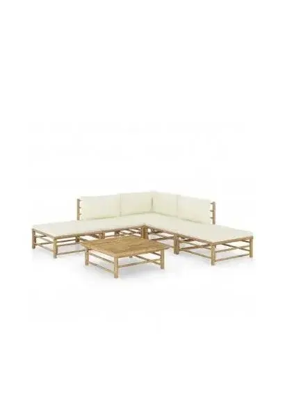 VIDAXL 3058187 Conjunto mobiliario fabricado en bambú con un diseño modular para jardines y terrazas de vidaXL