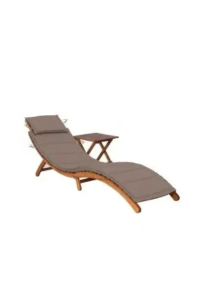 VIDAXL 3061595 Conjunto de mobiliario para exteriores fabricado en madera de acabado gris taupe de vidaXL
