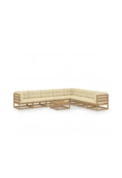 VIDAXL 3076892 Conjunto de muebles para el jardín con un diseño rústico fabricado en madera de vidaXL