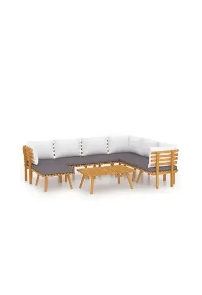 VIDAXL 3087017 Set de muebles de exterior hecho de madera de acacia compuesto por 6 sofás de vidaXL