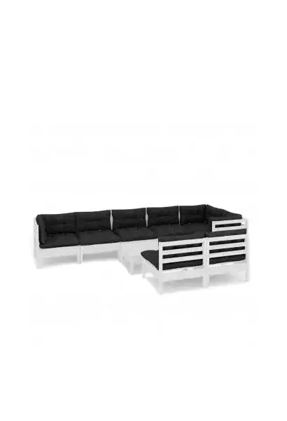 VIDAXL 3096461 Conjunto de muebles de pino blanco y antracita de vidaXL