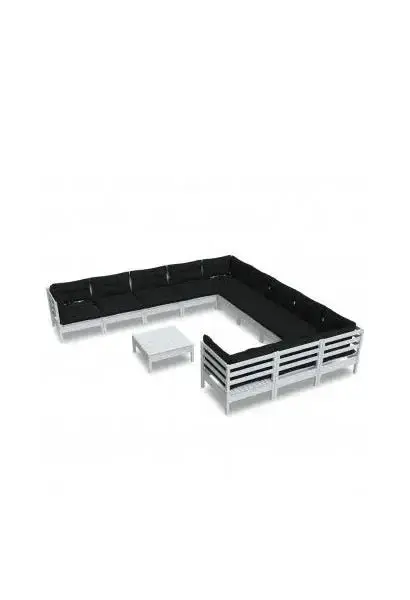 VIDAXL 3097026 Conjunto de muebles modernos para jardines exteriores fabricado en pino blanco de vidaXL