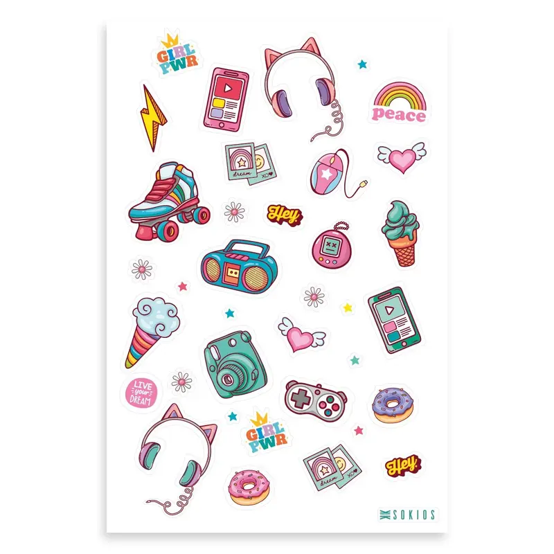Vinilos adhesivos Infantiles para pared Gamer Girl