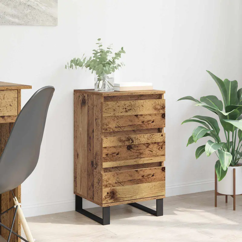 Vitrina con cajón Madera vieja Madera contrachapada