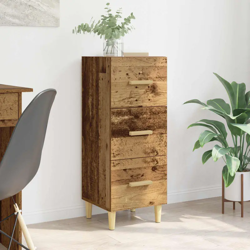 Vitrina Madera vieja 34.5 x 34 x 90 cm Madera contrachapada