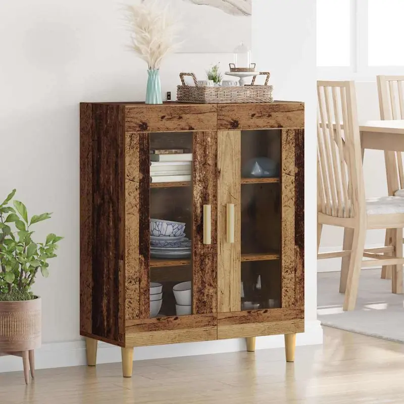 Vitrina Madera Vieja 69,5 x 34 x 90 cm Madera contrachapada