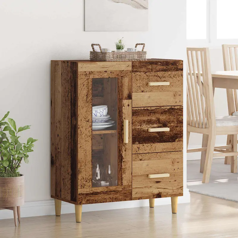 Vitrina Madera Vieja 69,5 x 34 x 90 cm Madera contrachapada