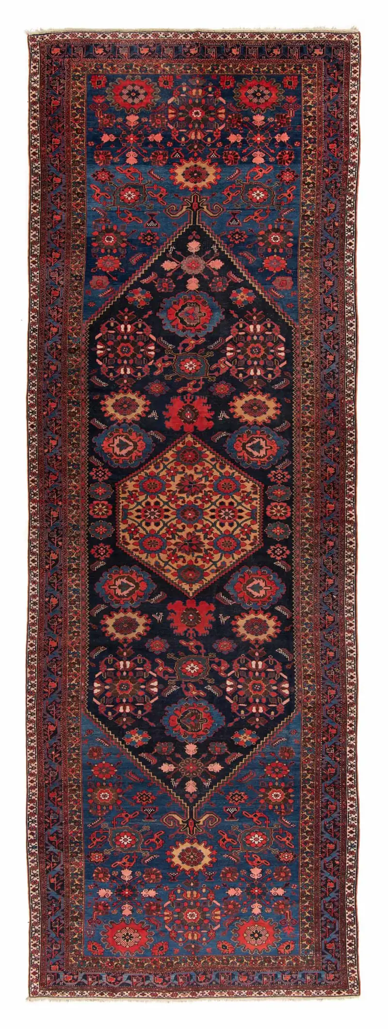 Zanjan Alfombra Persa Antigua 100 años | 617 x 205 cm